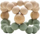 Nibbling Sage Oat Teether for Teething Relief Wooden for 3 Months+