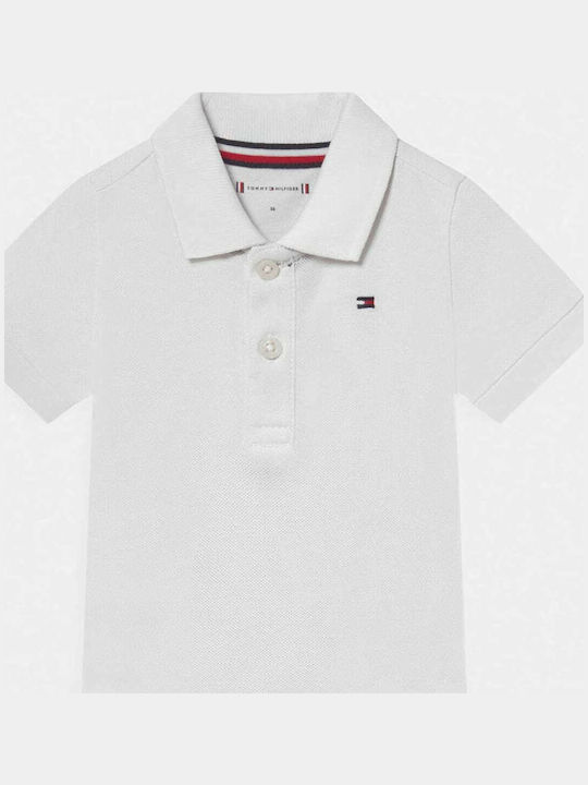 Tommy Hilfiger Παιδικό Polo Κοντομάνικο Λευκό