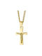 Ανδρικός Σταυρός Με Αλυσίδα Από Ατσάλι 316L σε Χρυσό Χρώμα / VERORAMA / ST-ART01253G1