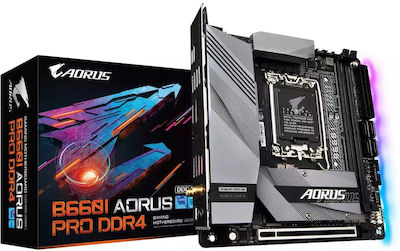 Gigabyte B660I Aorus Pro DDR4 (rev. 1.x) Wi-Fi Placă de bază Mini ITX cu Intel 1700 Socket