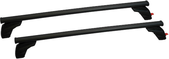 G3 Metallic Car Roof Bars 127cm for Audi Q2 5D Set with Roof Rack Legs Black