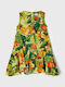 Children's Dress Sleeveless Floral Green