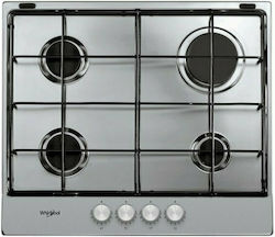 Whirlpool TGML 650 IX Εστία Υγραερίου Αυτόνομη 58x51cm Inox