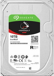 Seagate Ironwolf 10TB HDD Festplatte 3.5" SATA III 7200Umdrehungen pro Minute mit 256MB Cache für NAS