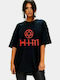 HIM T-shirt Black Cotton 7166