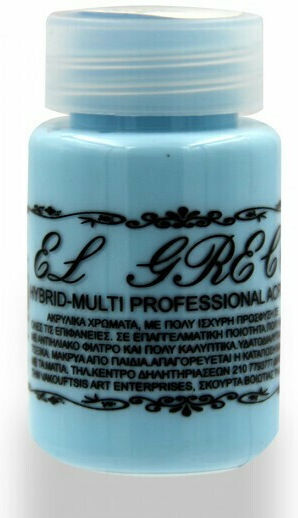 El Greco Hybrid Multi-Professional Ακρυλικό Χρώμα Ζωγραφικής Γαλάζιο 60ml