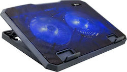 C-TECH C-Tech CLP-140 Cooling Pad με 2 Ανεμιστήρες και Φωτισμό