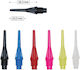 Bull's Star Soft Tips Punkt für Darts Schwarz 6mm 100Stück