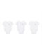 Nike Swoosh Mâneca scurta Alb 3buc