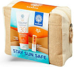 Garden Stay Safe Kit 2 Set mit Sonnenmilch für den Körper & Kulturbeutel