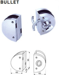 Bullet Lock Glass Door with Double Locking