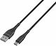 Havit CB707 USB 2.0 Cable USB-C male - USB-A Μαύρο 1m 21.08.0017