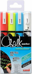 Uni-Ball Chalkmarker Whiteboardmarker Mehrfarbig 4Stück