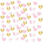 Confetti Pink & Golden Hearts, 14g