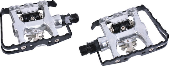 FLR PM-MP121 Multi Pedale de bicicletă Clipless Argintiu