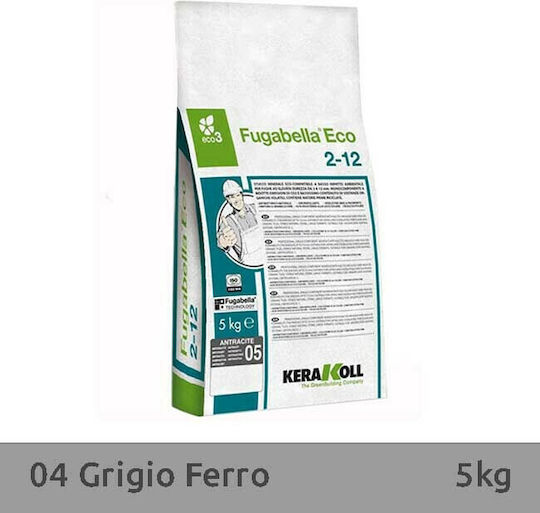 Kerakoll Fugabella Eco 2-12mm Αρμόστοκος Υδατοαπωθητικός 04 Grigio Ferro 5kg