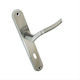 Pomoli Lever Middle Door with Plate Irida Pair (Center Distance 75mm) Chrome