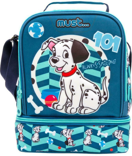 Diakakis School Insulated Shoulder Lunch Bag 7lt Light Blue 20 x 12 x 24cm