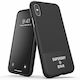 Superdry Molded Canvas Back Cover Silicone Fabric Black for iPhone X / XS