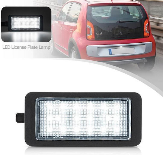Vinstar License Plate Lights Led 12V for Seat Mii Skoda Citigo