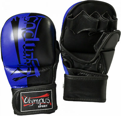 Olympus Sport Synthetic Leather MMA Gloves Blue