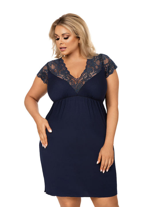 Donna Women's Nightdress Navy Blue Tess 141565