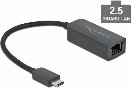DeLock 66645 USB-C Netzwerkadapter mit Verkabelter Ethernet-Verbindung