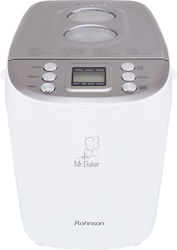Rohnson Αρτοπαρασκευαστής 850W Χωρητικότητας 1500gr με 15 Προγράμματα Rohnson Αρτοπαρασκευαστής 850W Χωρητικότητας 1500gr με 15 Προγράμματα