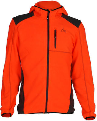 Apu Altai Hooddie Fleece Jagdjacke Vlies Orange