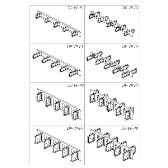 Conteg Cable Management DP-VP-P2 1pcs