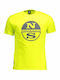 North Sails T-shirt Bărbătesc cu Mânecă Scurtă Galben