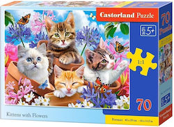 Kids Puzzle Γατάκια με Λουλούδια for 5++ Years 70pcs Castorland