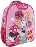 Must Minnie So Fun Σχολική Τσάντα Πλάτης Νηπιαγωγείου σε Ροζ χρώμα