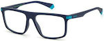 Polaroid Plastic Eyeglass Frame Navy Blue PLD D448 ZX9