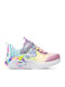 Unicorn Dreams Shoes Kids Sneakers with Scratch & Lights Purple