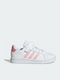 Grand Court Παιδικά Sneakers με Σκρατς Λευκά