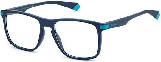 Polaroid Plastic Eyeglass Frame Navy Blue PLD D447 ZX9