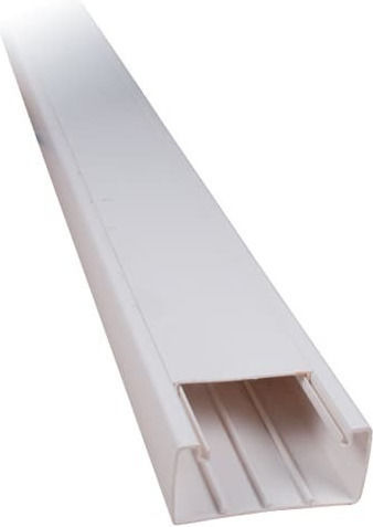 Elmark Canal De Cablu Cu Autocolant Din Plastic Alb 2m