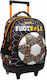 Must Team True Football School Bag Trolley Elementary, Elementary Multicolour with Water Bottle Holder