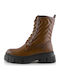 Women's Ankle Boots with Medium Heel Tabac Brown