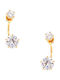 Silver earjackets earrings earjackets gold plated, 50549000