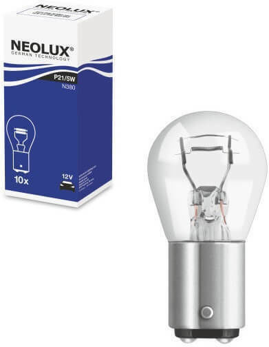 Neolux Λάμπα Αυτοκινήτου N380 P21/5W-BAY15D-1157 Αλογόνου 12V 1τμχ