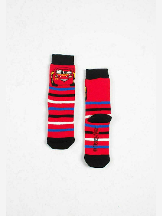 Disney Boys Knee-High Socks Red