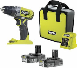 Ryobi R18PD2-220S Κρουστικό Δραπανοκατσάβιδο 18V 2x2Ah