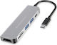 Conceptronic USB-C Docking Station mit HDMI 4K PD Silber (DONN02G)