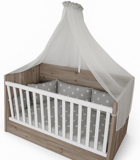 Beboulino Set Pentru Patut Night Clouds Gri 3buc piese