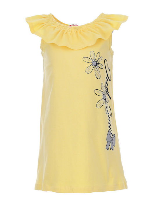 Kinderkleid Ärmellos Gelb
