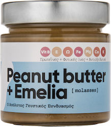 Emelia Fine Foods Vegan Φυστικοβούτυρο Απαλό με Μελάσα 240gr Emelia Fine Foods Vegan Φυστικοβούτυρο Απαλό με Μελάσα 240gr