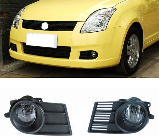 Στρογγυλοί Προβολείς Ομίχλης Αυτοκινήτου Suzuki Swift 2006-2011 2τμχ