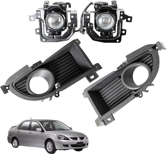 Round Foglights Car Mitsubishi Lancer 2004-2008 2pcs